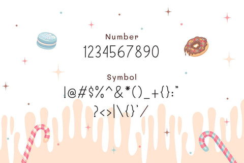 Donut Candy Font tlatoustype 