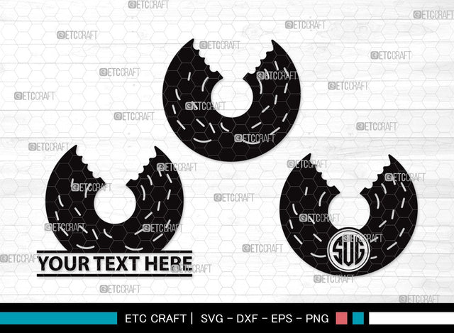 Donut Monogram SVG | Doughnut Svg | Sprinkle Donut Svg | Bakery Svg | Donut Bundle | First Food Svg | Donut Clipart SVG ETC Craft 