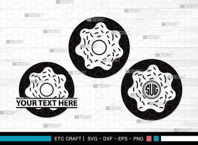 Donut Monogram SVG | Doughnut Svg | Sprinkle Donut Svg | Bakery Svg | Donut Bundle | First Food Svg | Donut Clipart SVG ETC Craft 