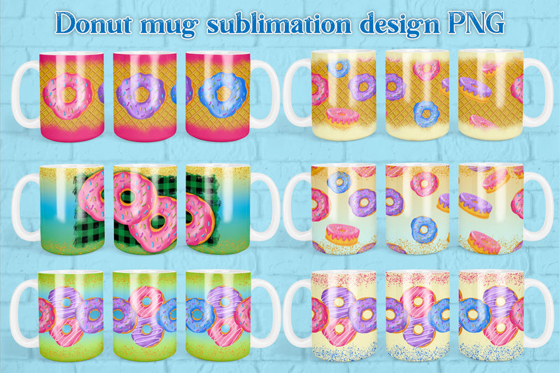 Donut mug design | Donut sublimation Sublimation Svetana Studio 