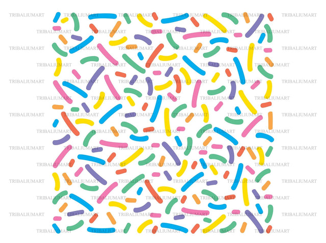Donut Sprinkles Pattern SVG TribaliumArtSF 