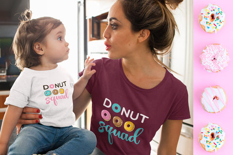 Donut squad - funny quote layered SVG design SVG Klava P 