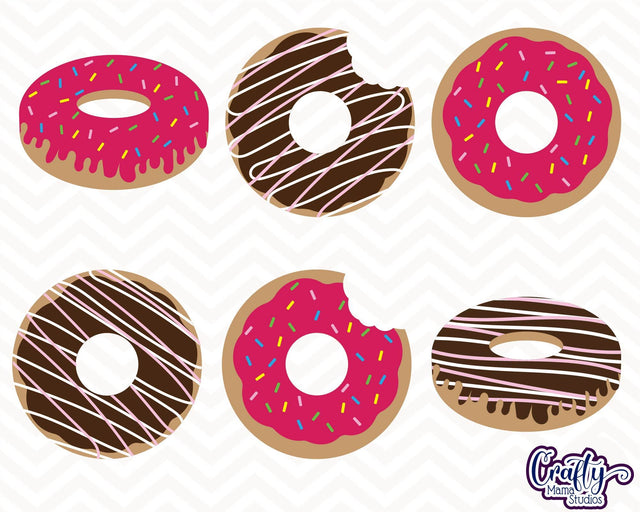 Donut svg - Donuts - Doughnut svg - Sprinkle Donut svg - Sprinkle svg SVG Crafty Mama Studios 