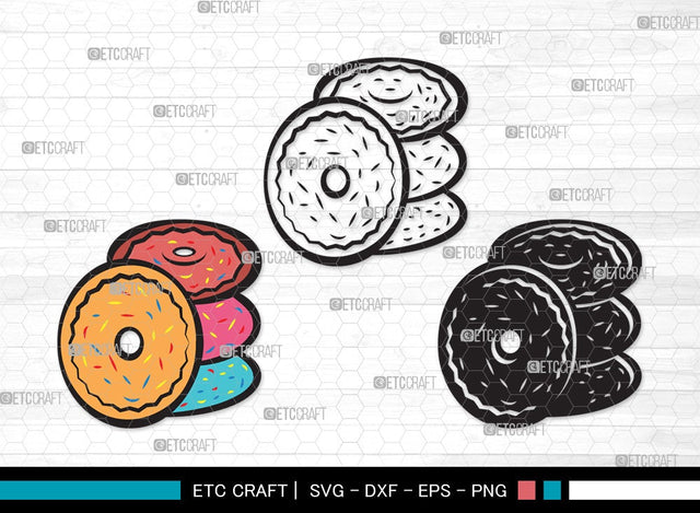 Donut SVG | Doughnut Svg | Sprinkle Donut Svg | Bakery Svg | Donut Bundle | First Food Svg | Donut Clipart SVG ETC Craft 