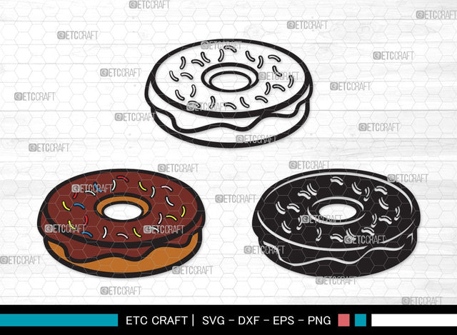Donut SVG | Doughnut Svg | Sprinkle Donut Svg | Bakery Svg | Donut Bundle | First Food Svg | Donut Clipart SVG ETC Craft 