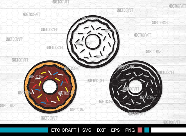 Donut SVG | Doughnut Svg | Sprinkle Donut Svg | Bakery Svg | Donut Bundle | First Food Svg | Donut Clipart SVG ETC Craft 