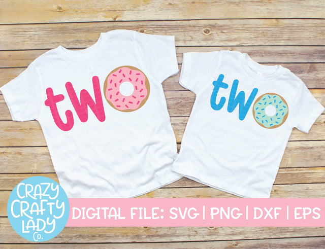 Donut TWO SVG Crazy Crafty Lady Co. 