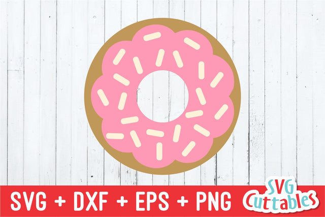 Donut With Sprinkles SVG Svg Cuttables 