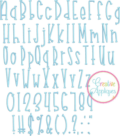 Donuts Embroidery Font Font Creative Appliques 