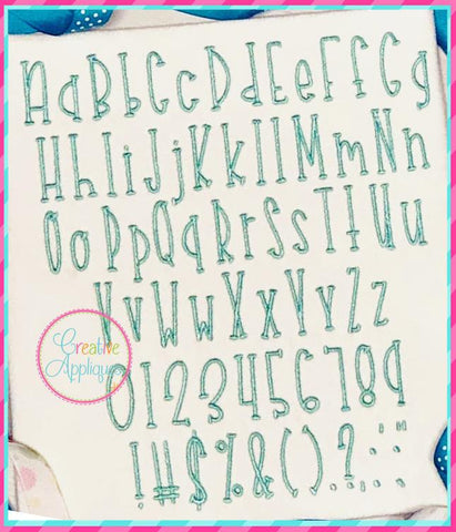 Donuts Embroidery Font Font Creative Appliques 