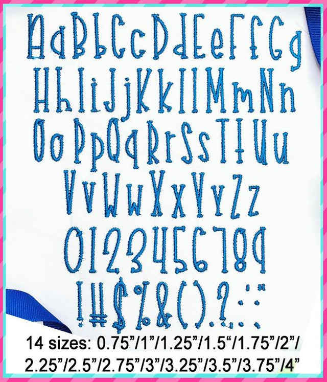 Donuts Embroidery Font Font Creative Appliques 