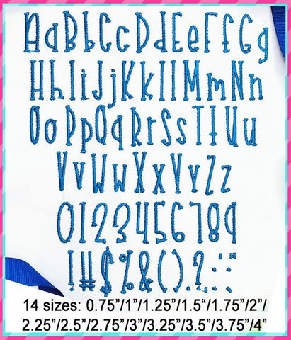 Donuts Embroidery Font Font Creative Appliques 