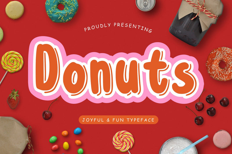 Donuts Joyful & Fun Typeface Font Creatype Studio 