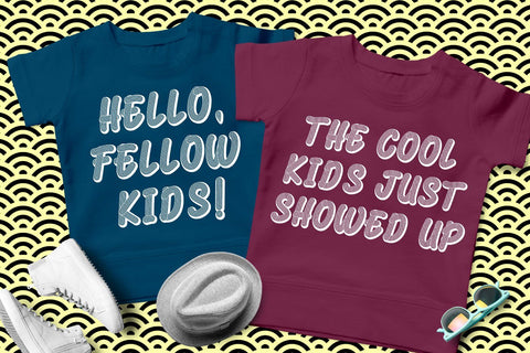 Donuts Kabiren - Quirky Craft Font Font Kotak Kuning Studio 