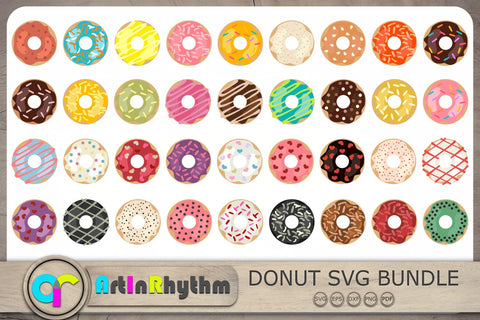 Donuts Svg, Donut Svg Bundle, Doughnuts Svg, Food Svg SVG Artinrhythm shop 