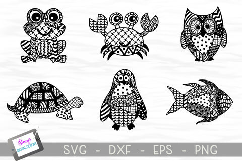 Doodle Animal SVG Bundle SVG Stacy's Digital Designs 