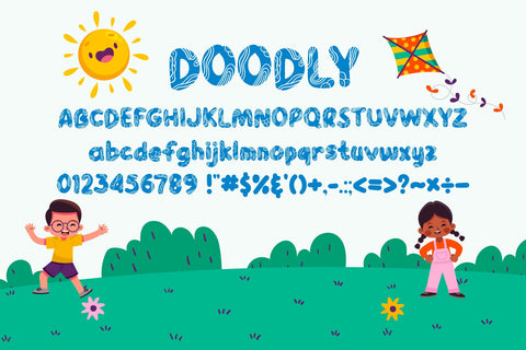 Doodly Doodle Font Font FontDuo 
