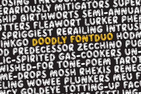 Doodly Doodle Font Font FontDuo 