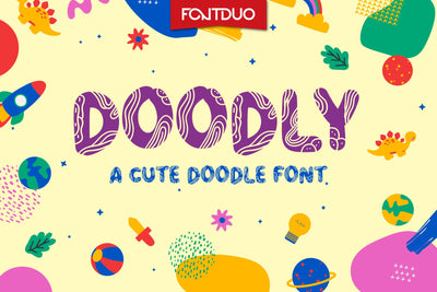 Doodly Doodle Font Font FontDuo 