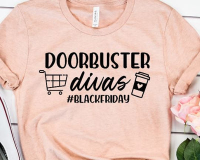 Door Buster Divas - Black Friday SVG - Black Friday Crew SVG She Shed Craft Store 