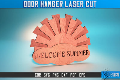 Door Hanger Laser Cut SVG | Door Hanger SVG Design | CNC Files SVG Fly Design 