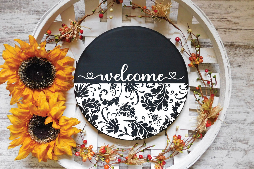Door Hanger SVG Bundle - Round Sign Patterns - So Fontsy