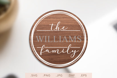 Door Hanger SVG | Monogram Family SVG | Farmhouse Sign SVG | Family Last Name SVG SVG Nanda Bayu 