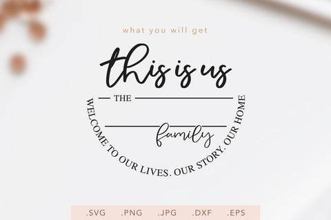 Door Hanger SVG | This Is Us SVG | Farmhouse Sign SVG | Family Last Name SVG SVG Nanda Bayu 