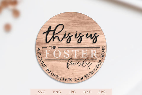 Door Hanger SVG | This Is Us SVG | Farmhouse Sign SVG | Family Last Name SVG SVG Nanda Bayu 