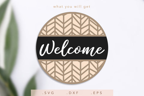 Door Hanger SVG | Wooden Sign SVG | Farmhouse Sign SVG | Welcome Sign SVG SVG Nanda Bayu 