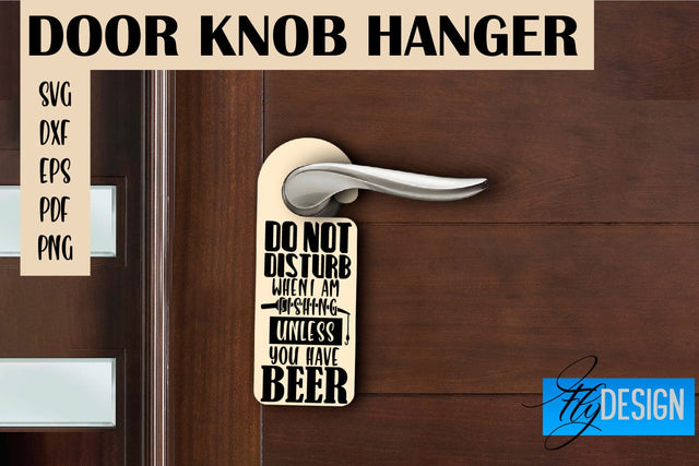 Door Knob Hanger SVG | Funny Quotes SVG Design SVG Fly Design 