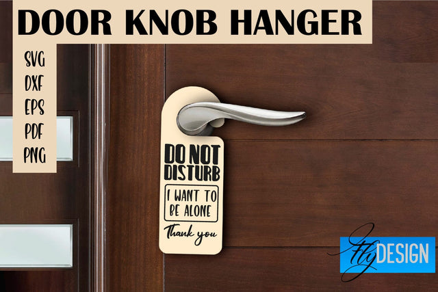 Door Knob Hanger SVG | Funny Quotes SVG Design SVG Fly Design 
