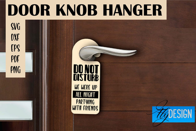Door Knob Hanger SVG | Funny Quotes SVG Design SVG Fly Design 