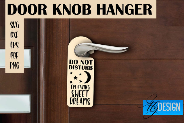 Door Knob Hanger SVG | Funny Quotes SVG Design SVG Fly Design 