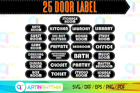 Door label svg bundle SVG Artinrhythm shop 