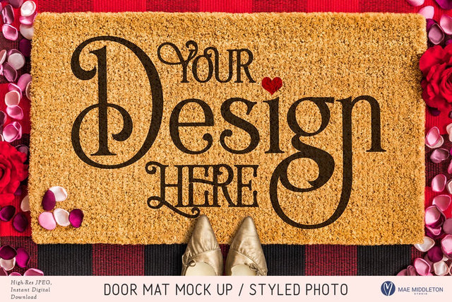 Door Mat mock up, styled photo - the Love Nest Mock Up Photo Mae Middleton Studio 