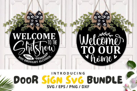 Door Sign SVG Bundle SVG Regulrcrative 