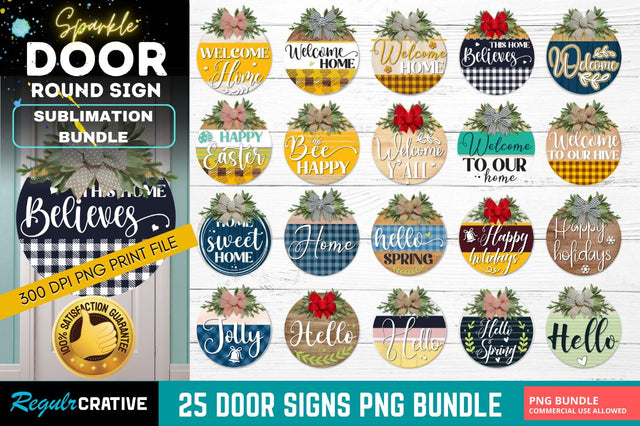 Door Signs png Bundle Sublimation Regulrcrative 