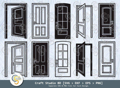 Door Silhouette, Gate Svg, Open Door Svg, Gateway Svg, Door Lover Svg, Outlet Svg, Door Svg Bundle SVG ETC Craft 