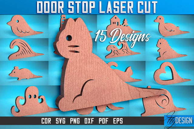 Door Stop Laser Cut SVG | Animal Door Stop Laser Cut SVG Design | CNC Files SVG Fly Design 