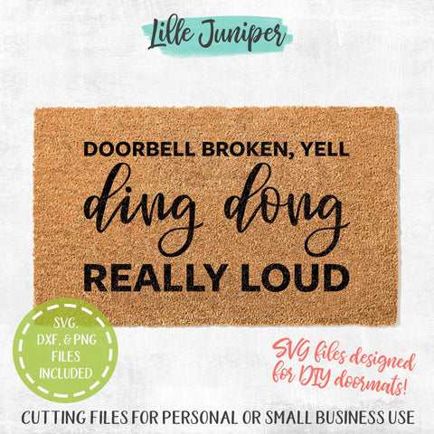 Doorbell Broken SVG | Doormat SVG | Rustic SVG SVG LilleJuniper 