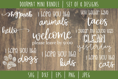 Doormat Bundle Set of 8 - SVG SVG SavoringSurprises 