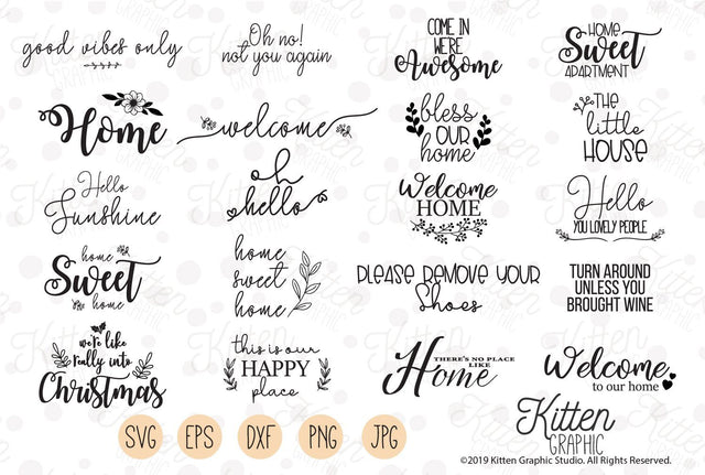 Doormat Bundle SVG SVG KittenGraphic 