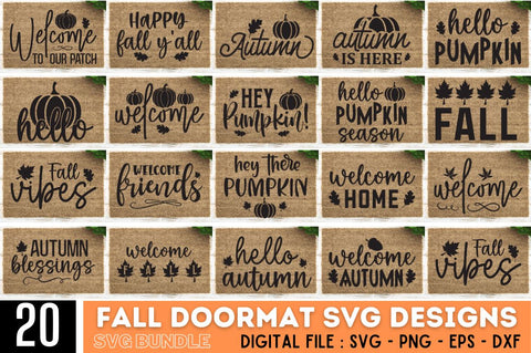 Doormat Fall SVG Bundle SVG Regulrcrative 