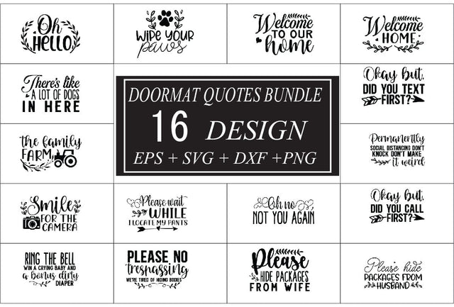 Doormat SVG bundle 16 design SVG svgteam 