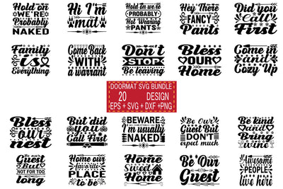 Doormat svg bundle 20 design SVG svgteam 