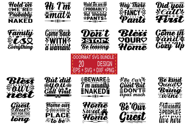 Doormat svg bundle 20 design SVG svgteam 