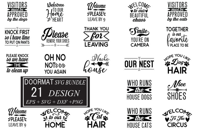 Doormat svg bundle 21 design SVG svgteam 