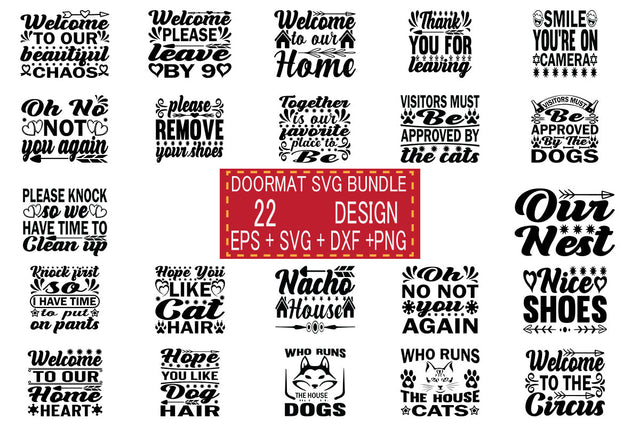 Doormat svg bundle 22 design SVG svgteam 