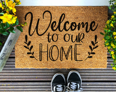 Doormat SVG Bundle, 6 Designs, Doormat Quotes SVG, Welcome To Our Home SVG, Be Nice Or Leave SVG, Okay But Did You Call First SVG SVG HappyDesignStudio 
